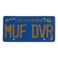 Cheech Marin & Tommy Chong Signed "Up In Smoke" License Plate (Beckett) at PristineAuction.com