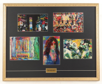 'Scenes of New York" Custom Framed Leroy Neiman Art Print Display Featuring Individual Prints of Joe Namath, Muhammad Ali, and Howard Stern at PristineAuction.com