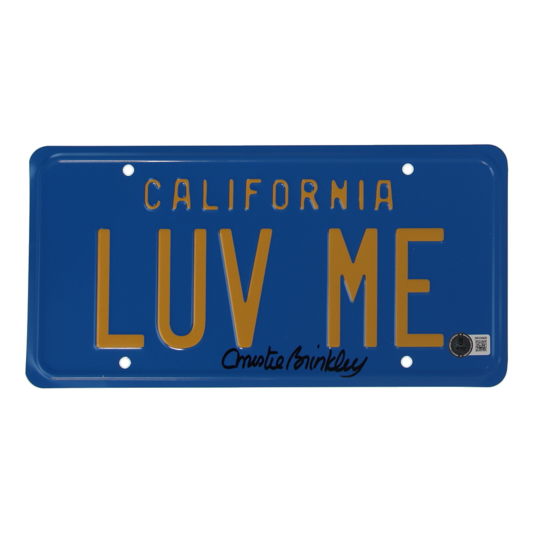 Christie Brinkley Signed "National Lampoon's Vacation" License Plate (Beckett) at PristineAuction.com Christie Brinkley Signed "National Lampoon's Vacation" License Plate (Beckett) at PristineAuction.com