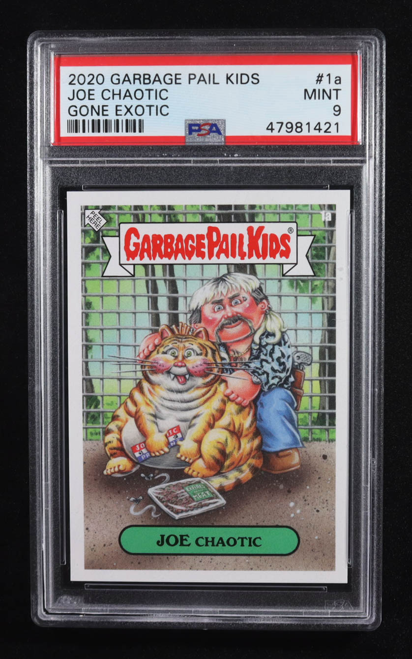 Joe Chaotic 2020 Topps Garbage Pail Kids Gone Exotic #1a (PSA 9) at PristineAuction.com Joe Chaotic 2020 Topps Garbage Pail Kids Gone Exotic #1a (PSA 9) at PristineAuction.com