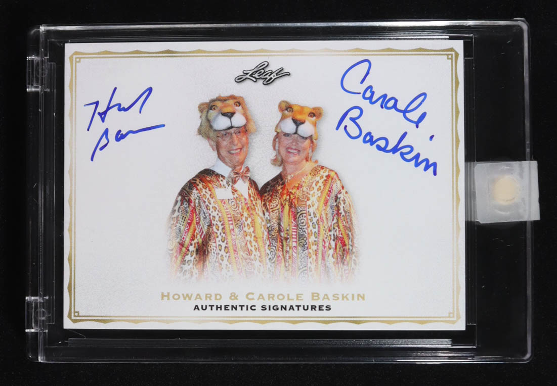 Howard & Carole Baskin 2020 Leaf Dual Auto #HCB-01 at PristineAuction.com Howard & Carole Baskin 2020 Leaf Dual Auto #HCB-01 at PristineAuction.com