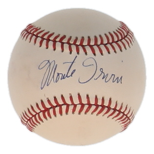 Monte Irvin Signed ONL Baseball (JSA) at PristineAuction.com Monte Irvin Signed ONL Baseball (JSA) at PristineAuction.com