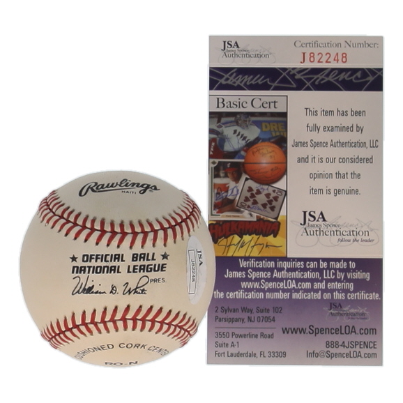 Monte Irvin Signed ONL Baseball (JSA) at PristineAuction.com Monte Irvin Signed ONL Baseball (JSA) at PristineAuction.com