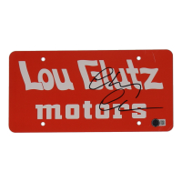 Chevy Chase Signed "National Lampoon's Vacation" Lou Glutz Motors License Plate (Beckett) at PristineAuction.com