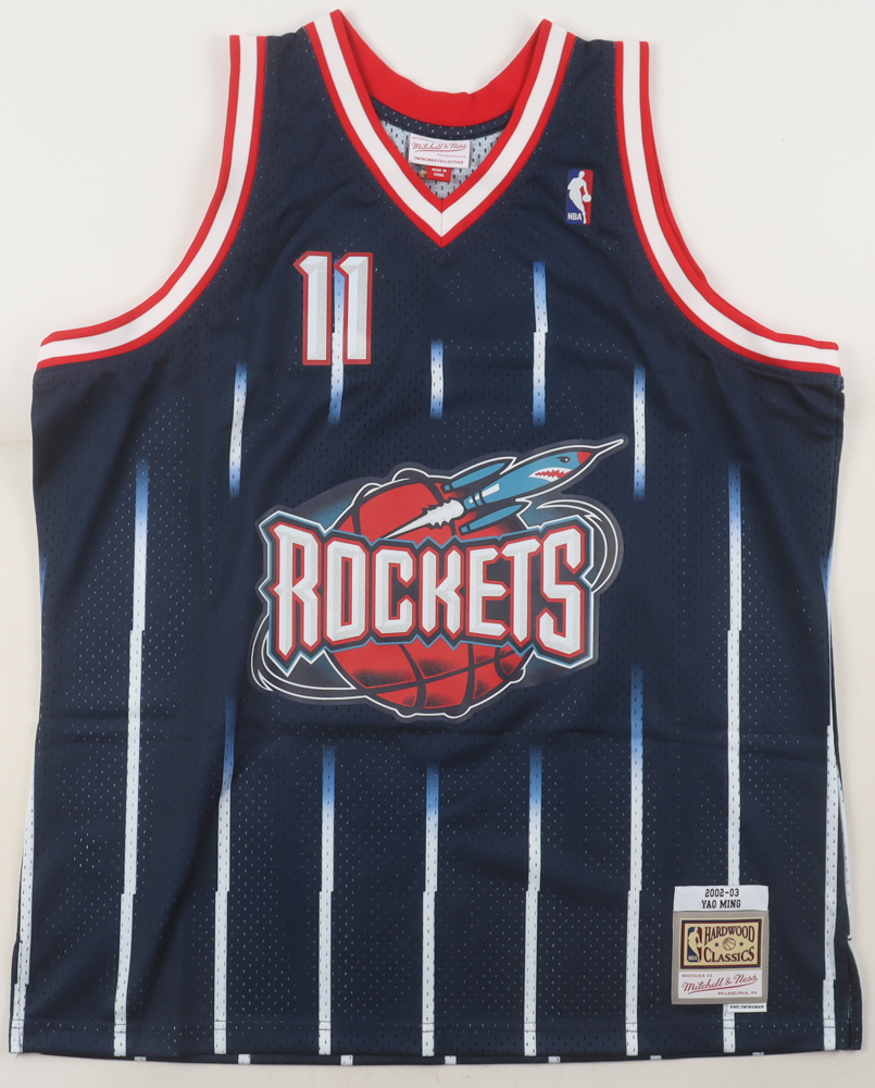 Yao Ming Signed Rockets Mitchell & Ness Authentic Jersey (Beckett) at PristineAuction.com Yao Ming Signed Rockets Mitchell & Ness Authentic Jersey (Beckett) at PristineAuction.com