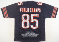 1985 Chicago Bears Super Bowl XX Highlight Jersey Team-Signed by (18) With William Perry, Dan Hampton, Mike Singletary, Otis Wilson (JSA & Beckett) at PristineAuction.com