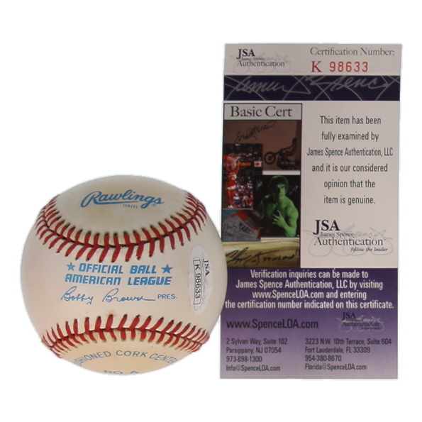 Early Wynn Signed OAL Baseball (JSA) at PristineAuction.com Early Wynn Signed OAL Baseball (JSA) at PristineAuction.com