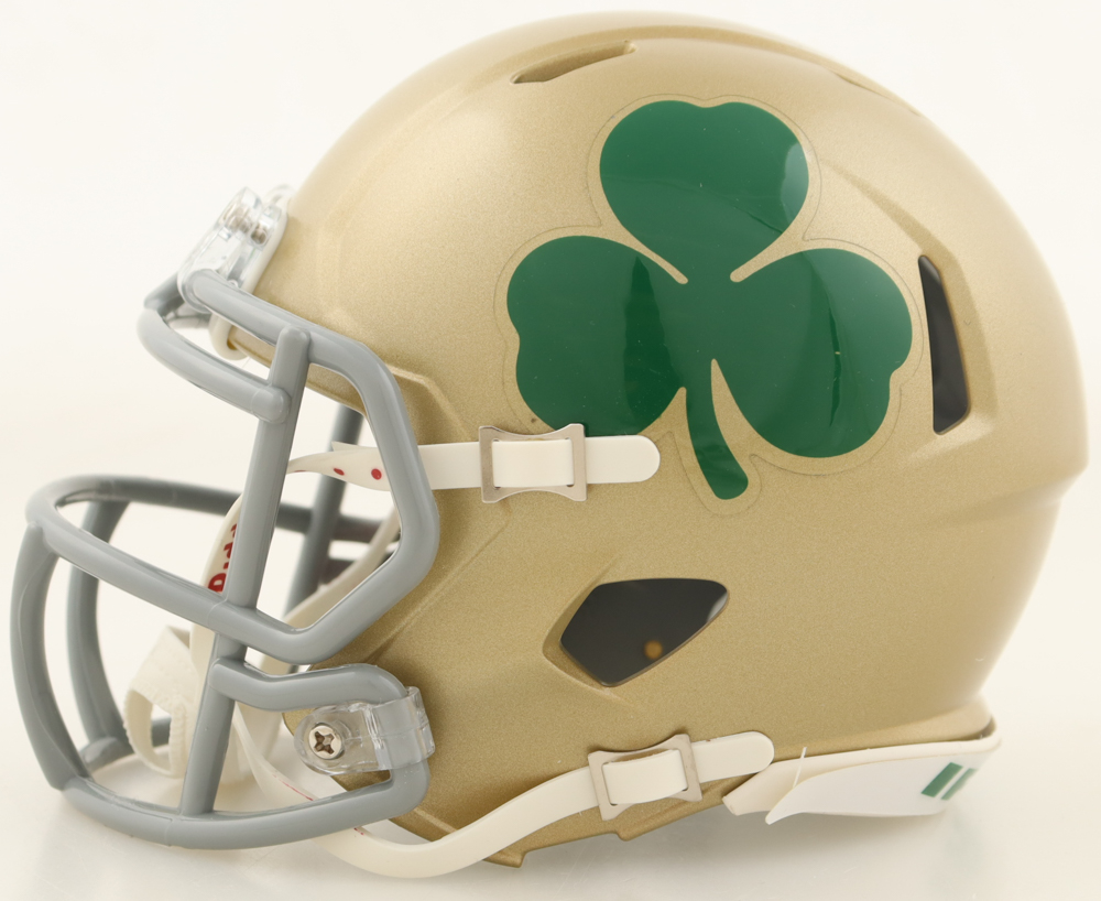 Rudy Ruettiger Signed Notre Dame Fighting Irish Mini Speed Helmet (Beckett) at PristineAuction.com Rudy Ruettiger Signed Notre Dame Fighting Irish Mini Speed Helmet (Beckett) at PristineAuction.com