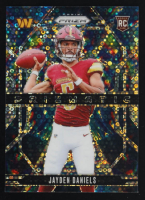 Jayden Daniels 2024 Panini Prizm Prizmatic Prizms No Huddle #3 RC at PristineAuction.com