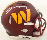 Jacory Croskey-Merritt Signed Commanders Speed Mini Helmet (JSA) at PristineAuction.com