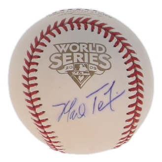 Mark Teixeira Signed 2009 World Series Logo Baseball (MLB & Steiner) at PristineAuction.com Mark Teixeira Signed 2009 World Series Logo Baseball (MLB & Steiner) at PristineAuction.com