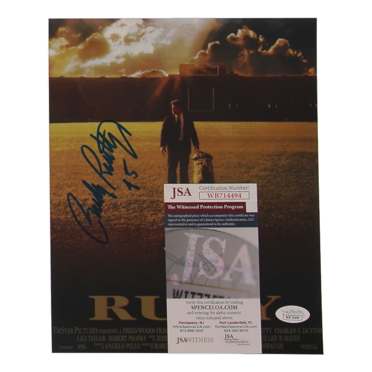 Rudy Ruettiger Signed "Rudy" 8x10 Photo (JSA) at PristineAuction.com Rudy Ruettiger Signed "Rudy" 8x10 Photo (JSA) at PristineAuction.com