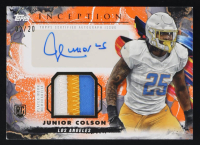 Junior Colson 2024 Topps Inception Provenance Patch Autographs Orange #PPAJCO #02/20 RC at PristineAuction.com