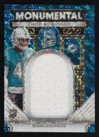 Chop Robinson 2024 Panini Spectra Monumental Memorabilia Neon Blue #42 #12/50 RC at PristineAuction.com