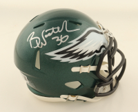 Brian Westbrook Signed Eagles Mini Speed Helmet (Beckett) at PristineAuction.com