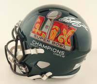Saquon Barkley Signed Eagles Super Bowl LIX Champions Logo Full-Size Speed Helmet (PSA) at PristineAuction.com