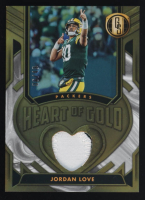 Jordan Love 2024 Panini Gold Standard Heart of Gold Threads White Gold #18 #06/49 at PristineAuction.com