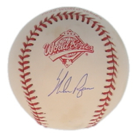 Nolan Ryan Signed 1992 World Series Logo Baseball (PSA) at PristineAuction.com