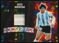 Diego Maradona 2024 Leaf In the Game Used A Numbers Game #ANG-10 #4/50 at PristineAuction.com