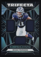 Micah Parsons 2024 Panini Obsidian Trifecta Swatches #49 at PristineAuction.com