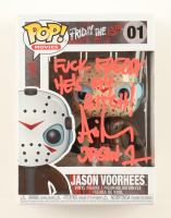Ari Lehman Signed "Friday the 13th" #01 Jason Voorhees Funko Pop! Vinyl Figure Inscribed "F*** Freddy! He's My B****!" & "Jason 1" (JSA) at PristineAuction.com