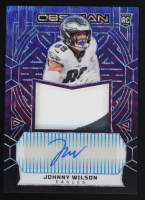 Johnny Wilson 2024 Panini Obsidian Rookie Jumbo Jersey Autographs Purple JSY AU #15/49 #233 RC at PristineAuction.com