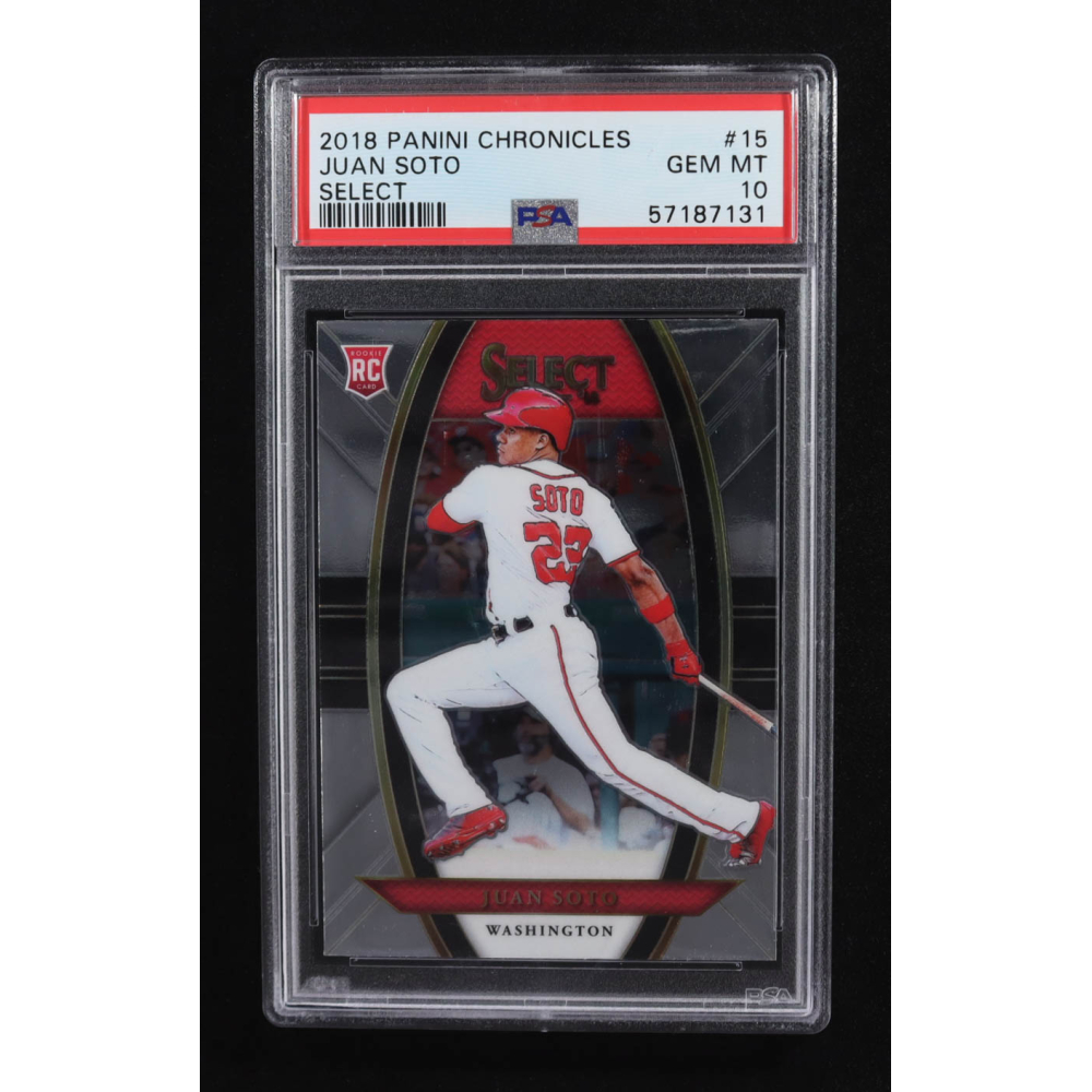 Juan Soto 2018 Select #15 RC (PSA 10) at PristineAuction.com