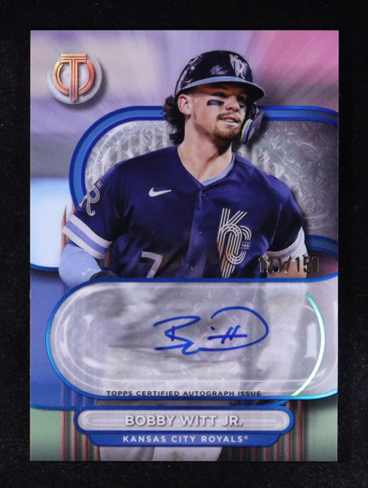 Bobby Witt Jr. 2024 Topps Tribute Autographs Blue #TABW #121/150