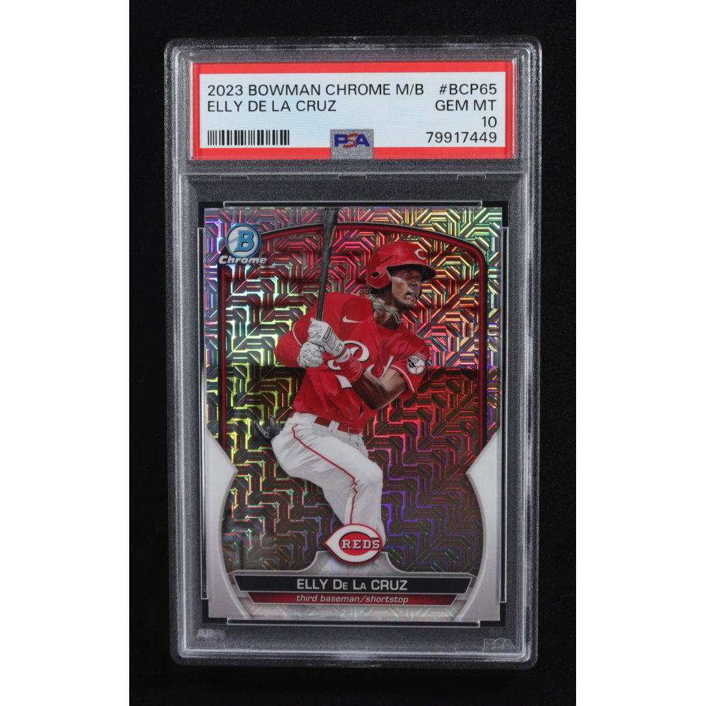 Elly De La Cruz 2023 Bowman Chrome Mega Box #BCP65 RC (PSA 10) at PristineAuction.com