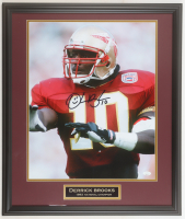 Derrick Brooks Signed Florida State Seminoles Custom Framed Photo Display (JSA) at PristineAuction.com