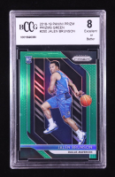 Jalen Brunson 2018-19 Panini Prizm Prizms Green #250 RC (BCCG 8) at PristineAuction.com
