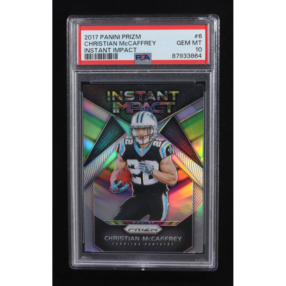 Christian McCaffrey 2017 Panini Prizm Instant Impact Prizms #6 RC (PSA 10) at PristineAuction.com