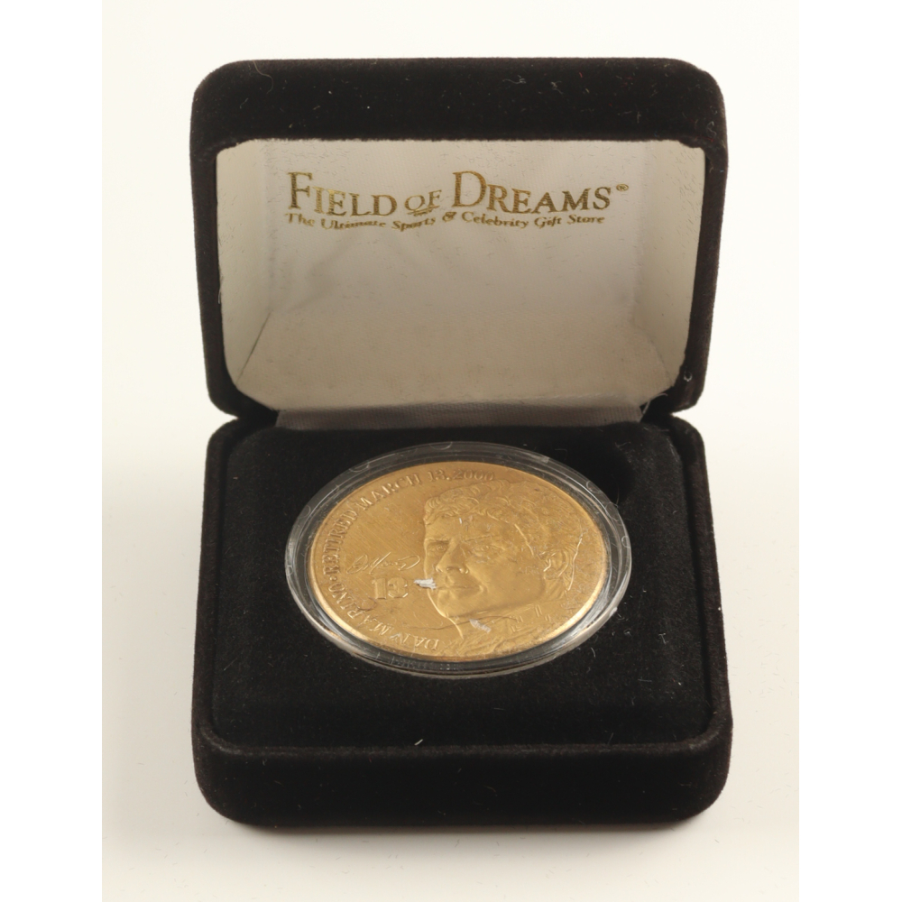 Dan Marino LE The Highland Mint Career Retirement Solid Bronze Coin With Display Case at PristineAuction.com