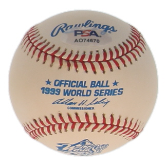 Nolan Ryan Signed 1999 World Series Logo Baseball (PSA) at PristineAuction.com Nolan Ryan Signed 1999 World Series Logo Baseball (PSA) at PristineAuction.com