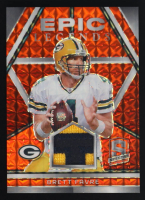 Brett Favre 2024 Panini Spectra Epic Legends Materials Neon Orange #12 #08/10 at PristineAuction.com