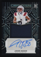 Javon Baker 2024 Panini Obsidian Rookie Jumbo Jersey Autographs #242 #245/299 RC at PristineAuction.com