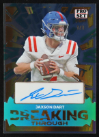 Jaxson Dart 2024 Leaf Pro Set Pure Breaking Through Holo  #BT-JD2 #1/1 RC at PristineAuction.com