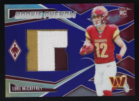 Luke McCaffrey 2024 Panini Phoenix Rookie Phenom Jerseys Blue #22 #05/49 RC at PristineAuction.com