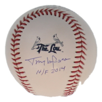 Tommy Lasorda Signed OML Cardinals Logo Baseball (JSA) at PristineAuction.com