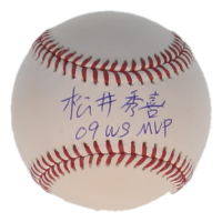 Hideki Matsui Signed OML Baseball Inscribed "09 WS MVP" (JSA) at PristineAuction.com