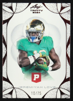 Jeremiyah Love 2024 Leaf Trinity Pristine Auction Promo #54 #10/75 RC at PristineAuction.com