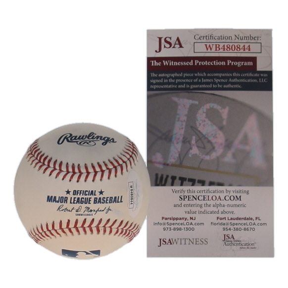 Ben Zobrist Signed OML Baseball Inscribed "2016 WS MVP" (JSA) at PristineAuction.com Ben Zobrist Signed OML Baseball Inscribed "2016 WS MVP" (JSA) at PristineAuction.com
