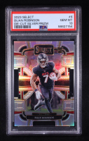 Bijan Robinson 2023 Select Prizm Silver Die Cut #4 RC (PSA 10) at PristineAuction.com
