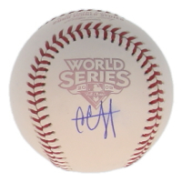 CC Sabathia Signed 2009 World Series Logo Baseball (MLB & Fanatics) at PristineAuction.com