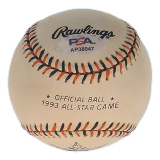 Nolan Ryan Signed 1993 All-Star Game Logo Baseball (PSA) at PristineAuction.com Nolan Ryan Signed 1993 All-Star Game Logo Baseball (PSA) at PristineAuction.com