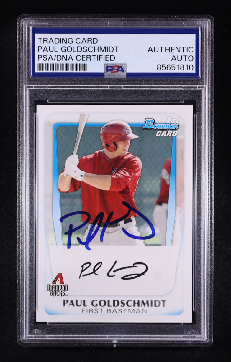 Paul Goldschmidt Signed 2011 Bowman Prospects #BP99 RC (PSA) at PristineAuction.com Paul Goldschmidt Signed 2011 Bowman Prospects #BP99 RC (PSA) at PristineAuction.com