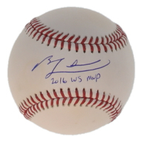 Ben Zobrist Signed OML Baseball Inscribed "2016 WS MVP" (JSA) at PristineAuction.com