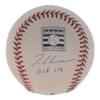 Tom Glavine Signed OML Hall Of Fame Logo Baseball Inscribed "HOF 14" (JSA) at PristineAuction.com