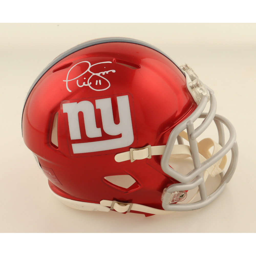 Phil Simms Signed Giants Flash Alternate Speed Mini Helmet (Fanatics) at PristineAuction.com