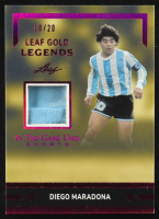 Diego Maradona 2024 ITG Leaf Gold Legends #LGL-6 #10/20 at PristineAuction.com
